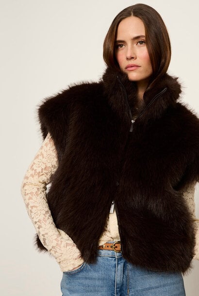 Silky Fur Vest