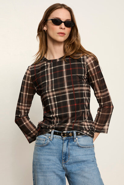 Mesh 3/4 Sleeve Top