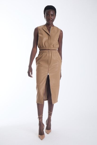 Enzo Vegan Leather Top