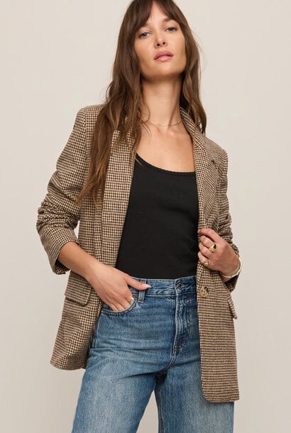 Evan Houdstooth Blazer