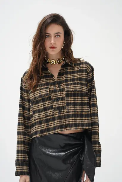 Juno Cropped Button Up
