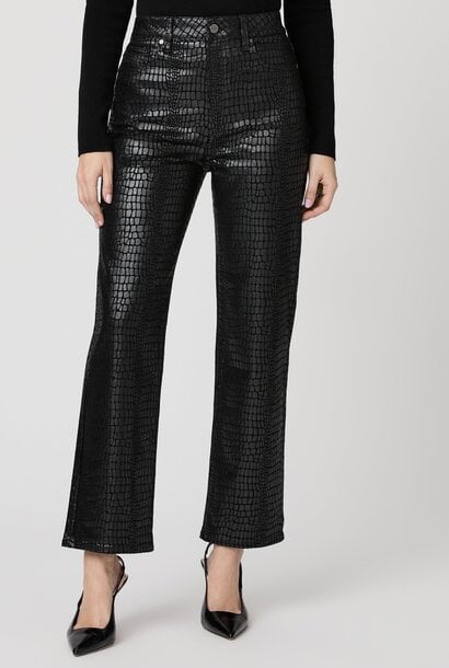 Stevie Ankle - Black Fog Croc