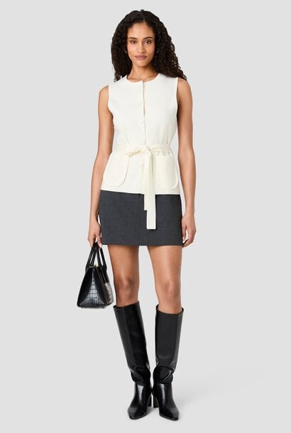 Maxime Knit Sleevless Wrap Top