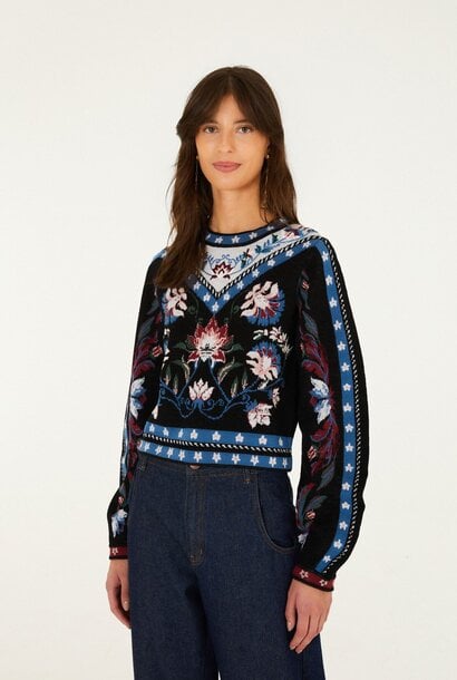 Natalia Crew Neck Knit Sweater