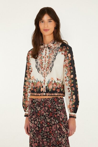 Winter Floral Long Sleeve Shirt