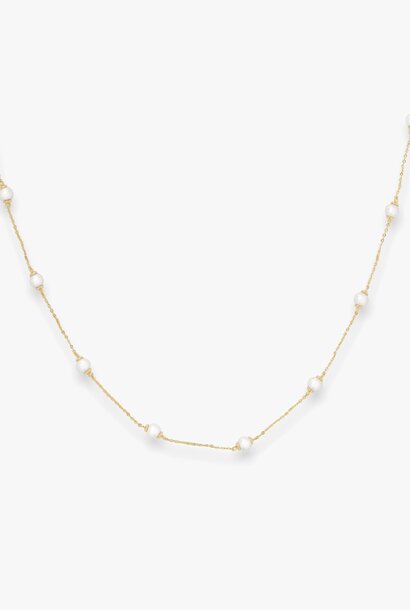 Perfect Pearl Gold Infinity Necklace
