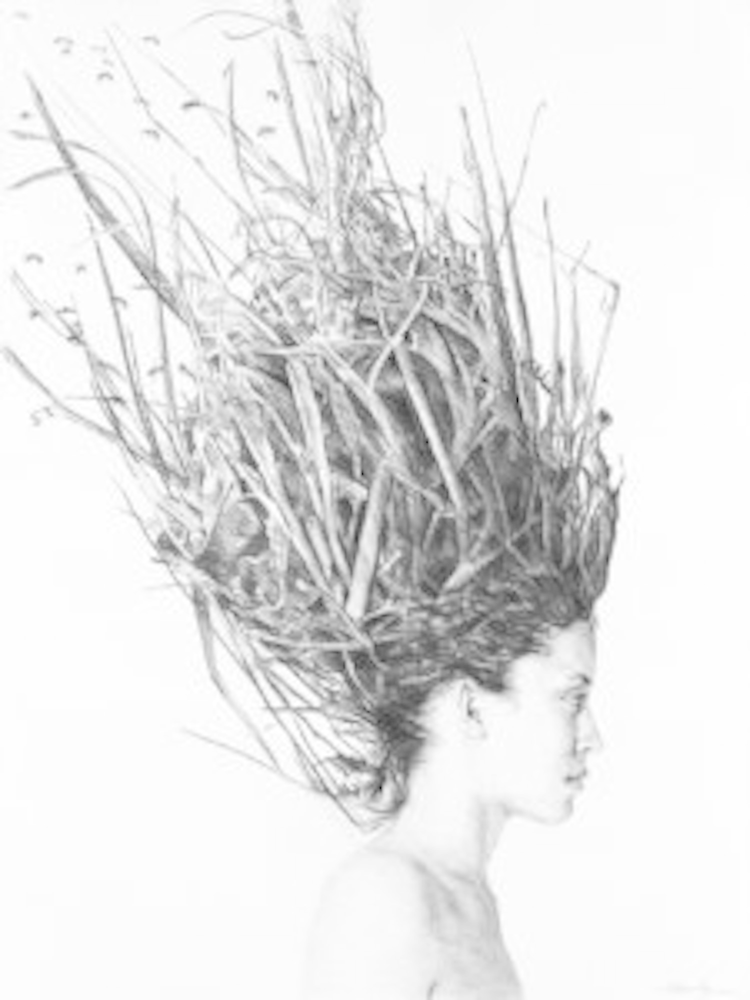 SHANDRA WITH BEES 36x26.75 Edition #3