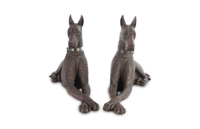 Great Dane Dog Bronze Left