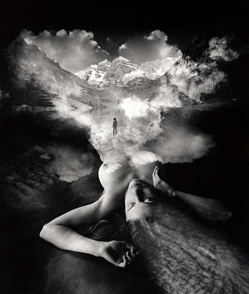 Untitled, 1994 - Nude Woman Merged with Sky | 20x16