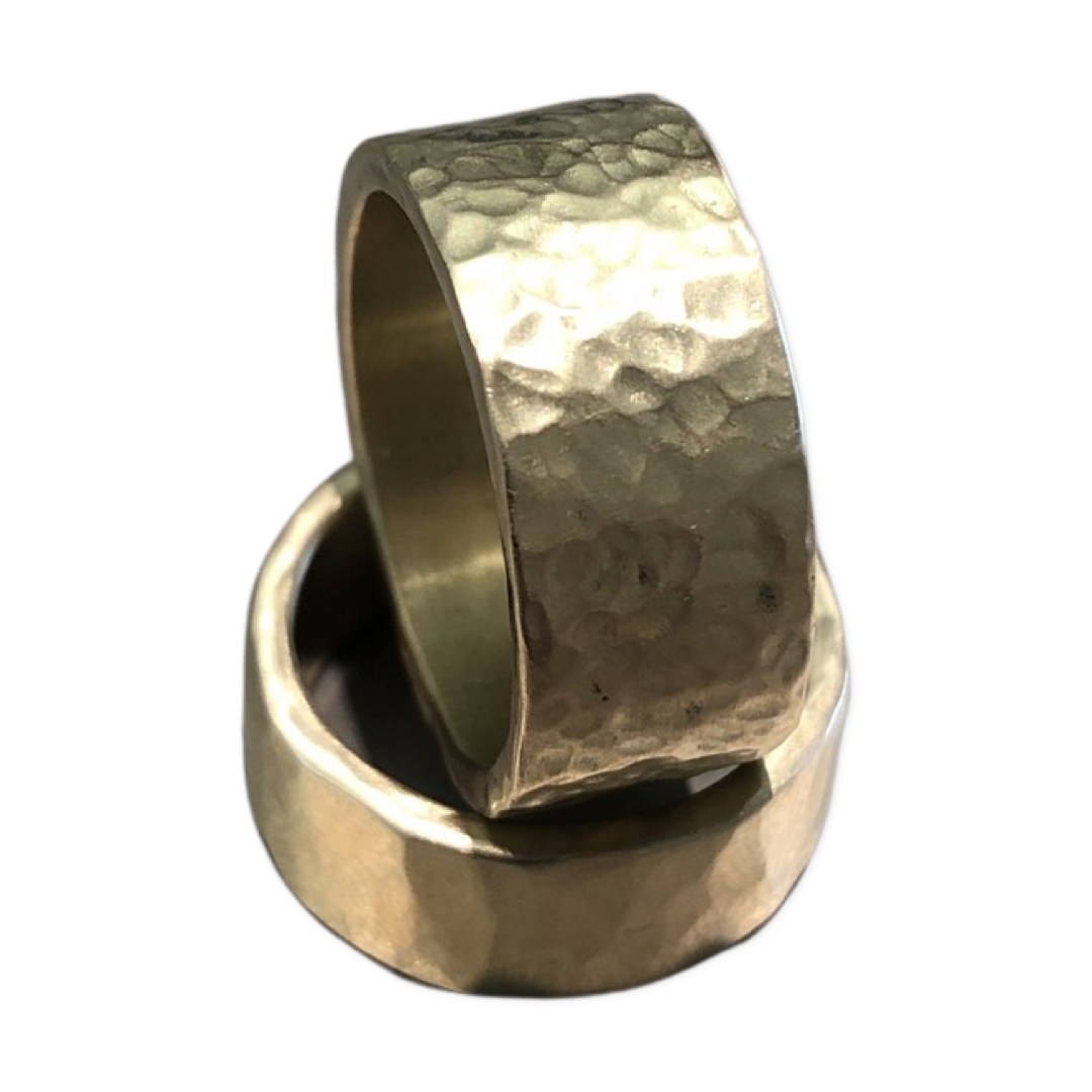 Wide 18K Gold Band