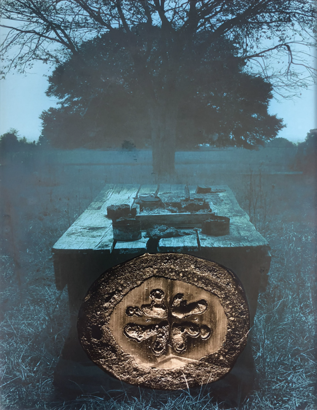 Untitled, 1968 - Tree, Nut, and Table | 13x10
