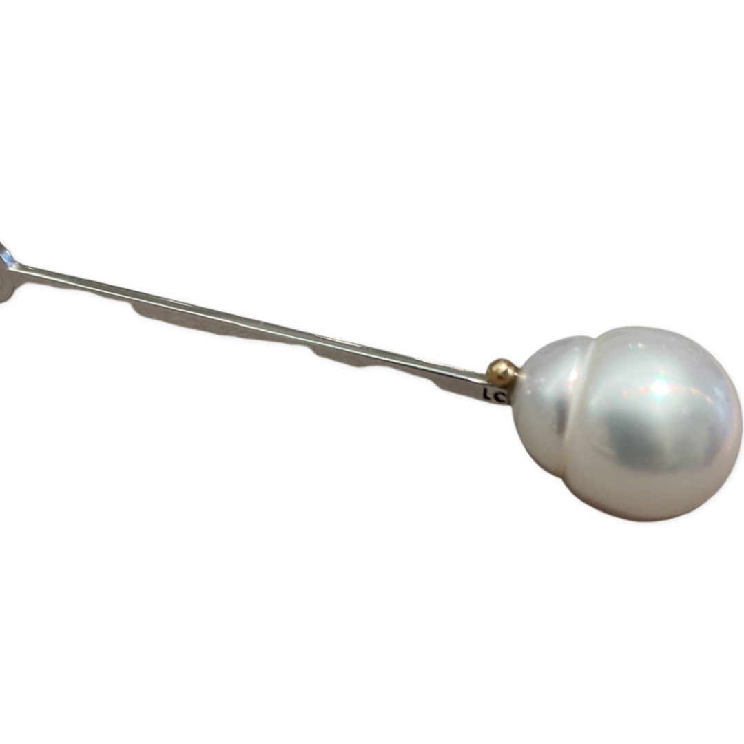 Australian Baroque Pearl, Long Charm 14kw, 18k