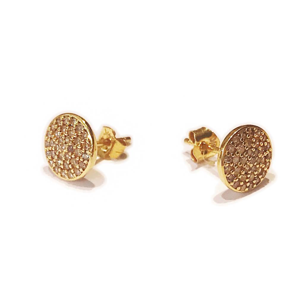 14K GOLD DIAMOND STUDS