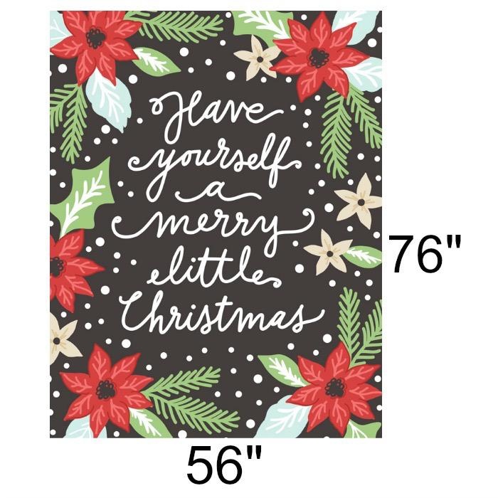 Gingiber Little Tree, Merry Little Christmas Quilt Panel, 56\u201d x 74\u201d Fabric Panel 5090 11P