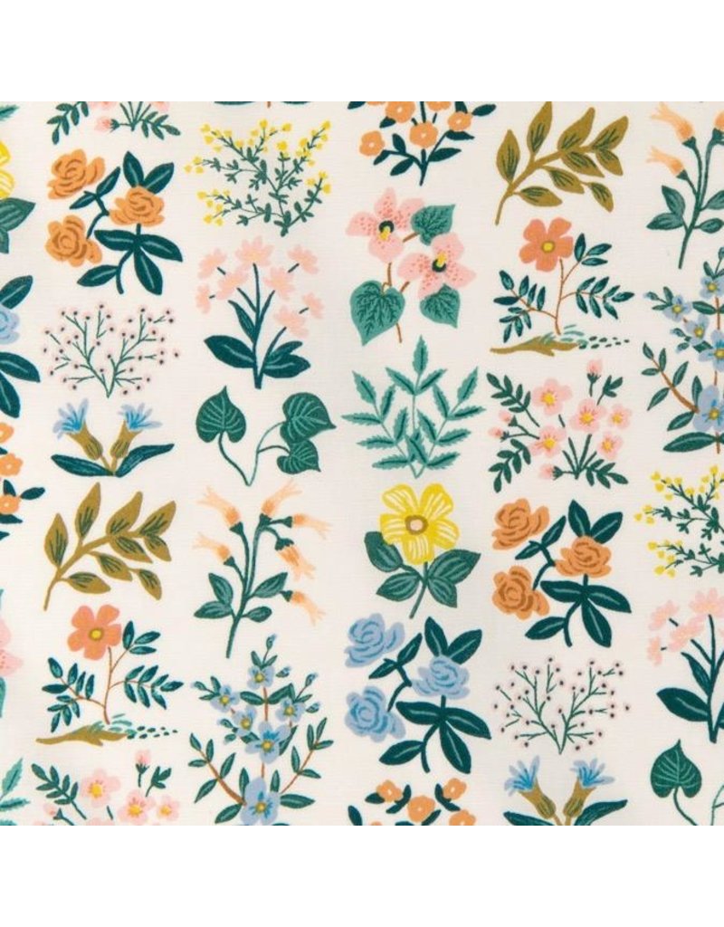 4 x Iron On Flower Motifs Brown//Cream