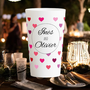 Wedding cups Coeurs Love