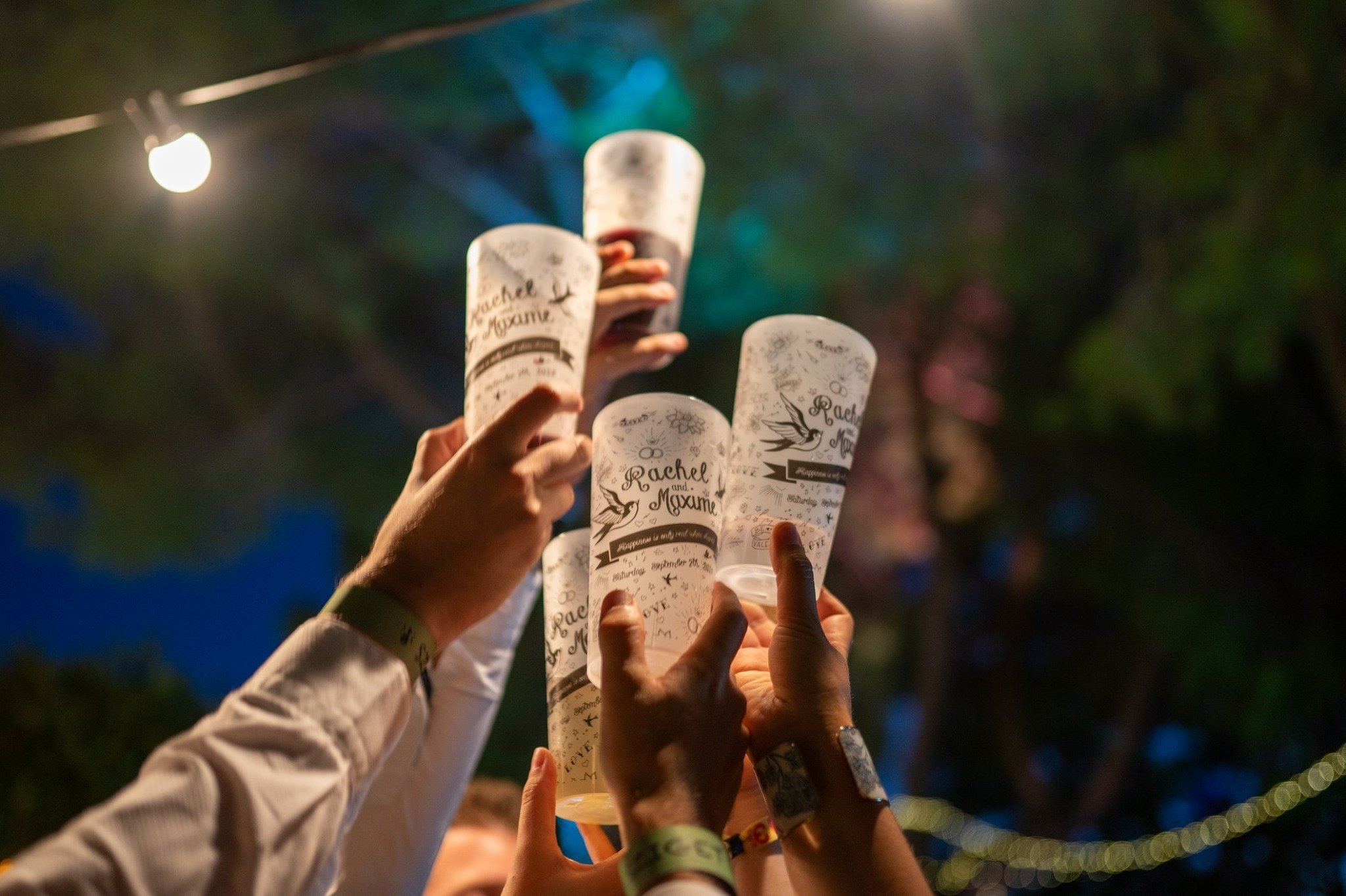 Wedding cups mister & mister