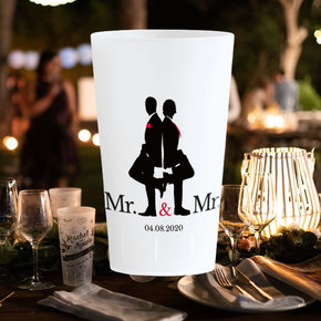 Wedding cups mister & mister