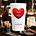 Verres mariage amour coeur