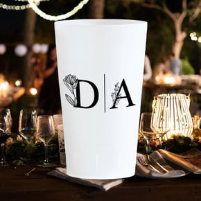 Verres mariage Initials