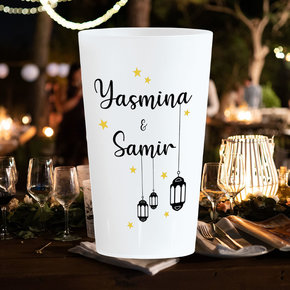Wedding cups Moroccan Inspired