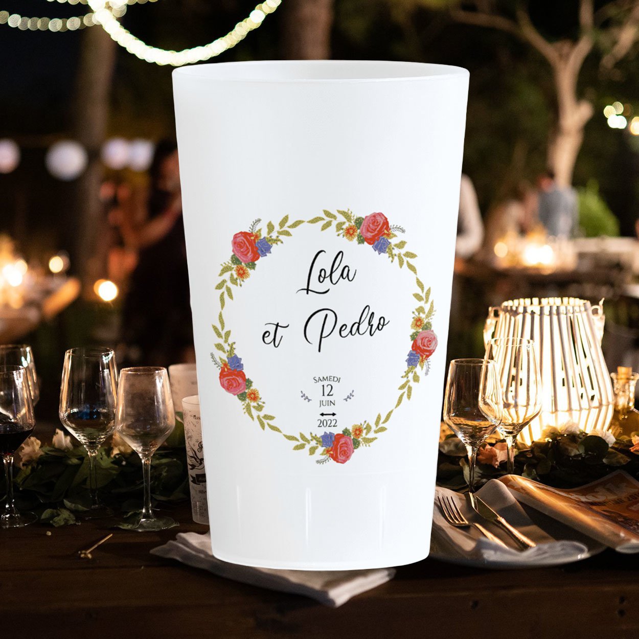 Wedding cups Romantic Union