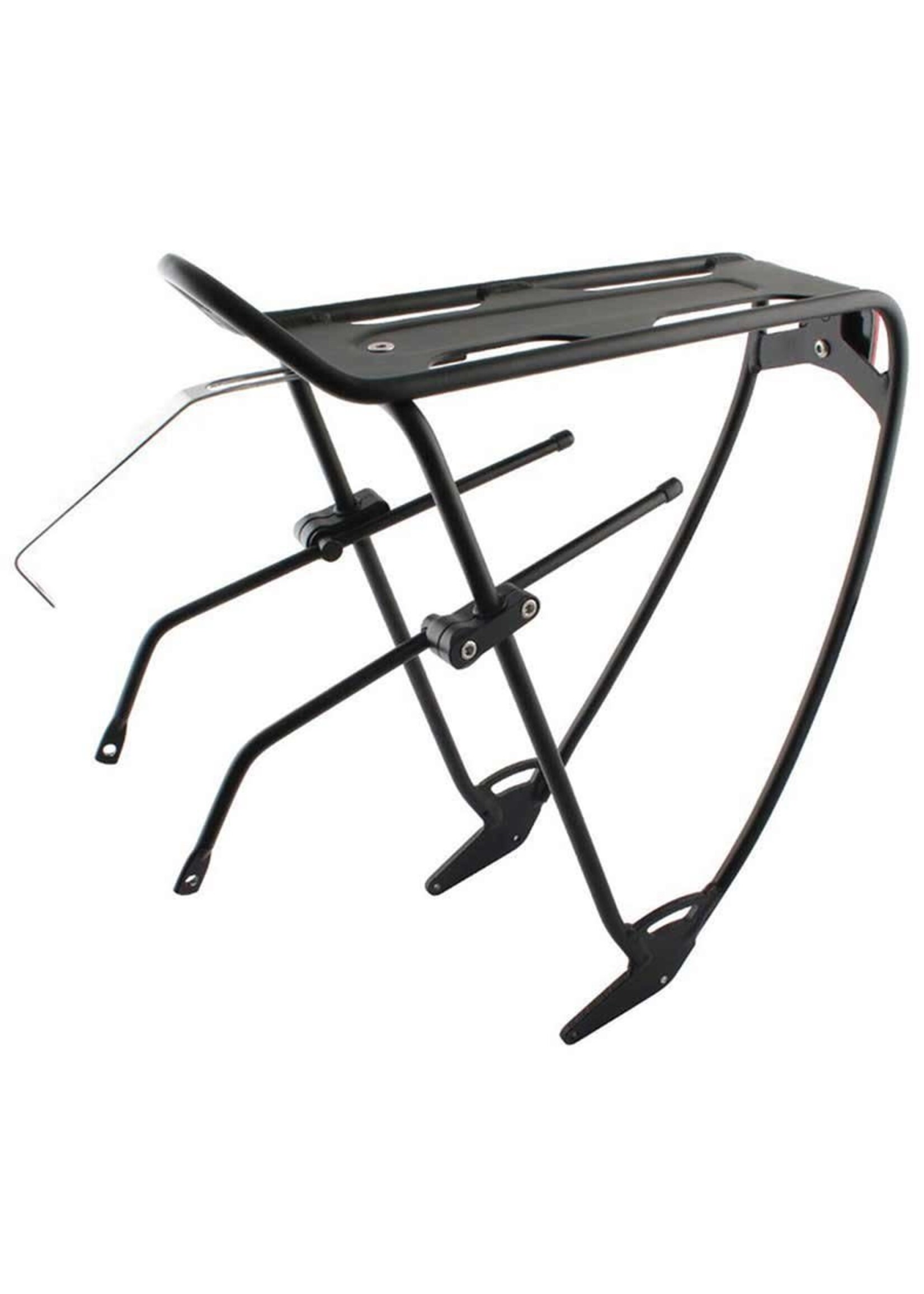 EVO Robin Rear Rack w/ Plate & Adjustable Sliders Black EVO