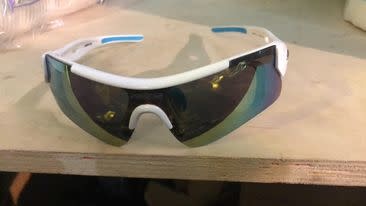 Farova Farova Sunglasses Shiny White  + 5 lenses (different colors) + Prescription slot