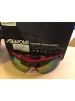 farrova Sports Sunglasses Shiny Red Sunglasses + Prescription Slot + 5 Lenses (different colors) Farrova