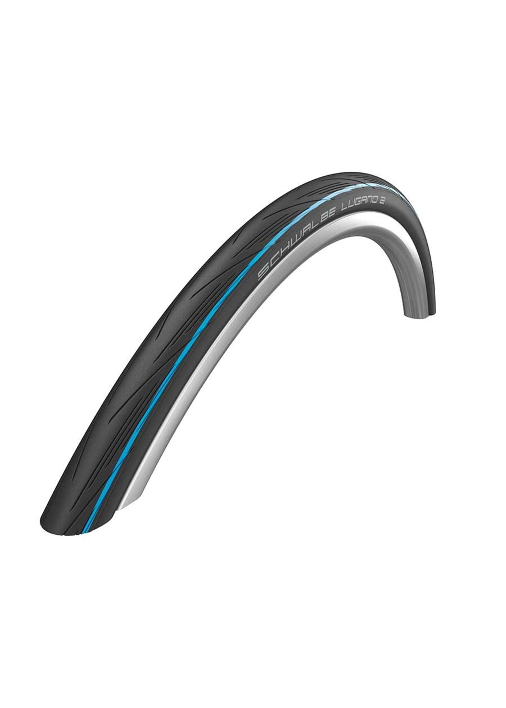 Schwalbe Schwalbe Lugano ll Tire 700 x 25C (25-622) Blue Stripes, K-Guard, Silica, Wire