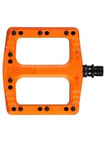 Deity Deity, Orange, Deftrap, Platform Pedals, Body: Nylon, Spindle: Cr-Mo, Pair