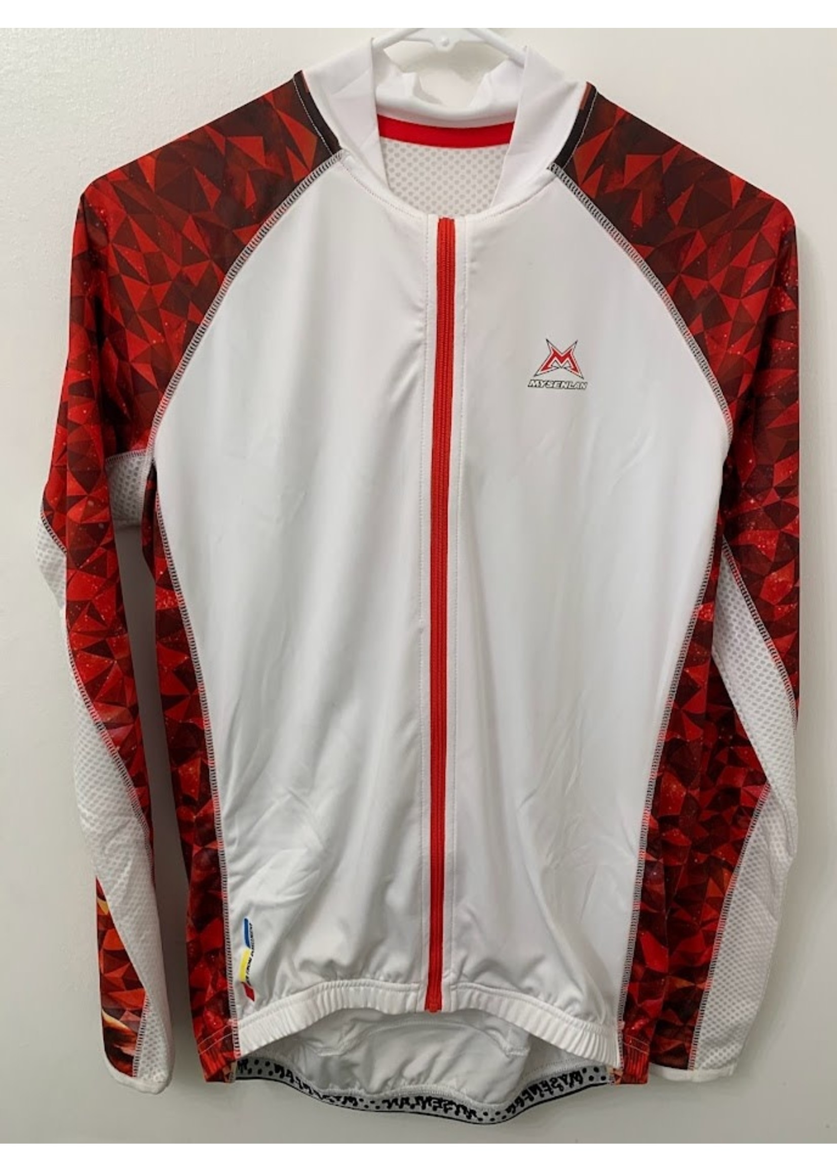 Mysenlan Men's Jersey Long-Sleeve White/Red