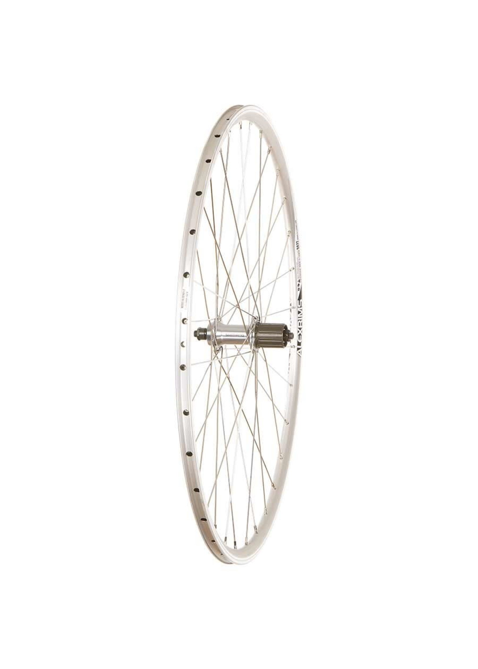 Wheel Shop 8-11spd 700c 32H QR 130mm Alex DA-22 Shimano HG 11/Tiagra FH-RS400 Silver Rear Wheel Shop