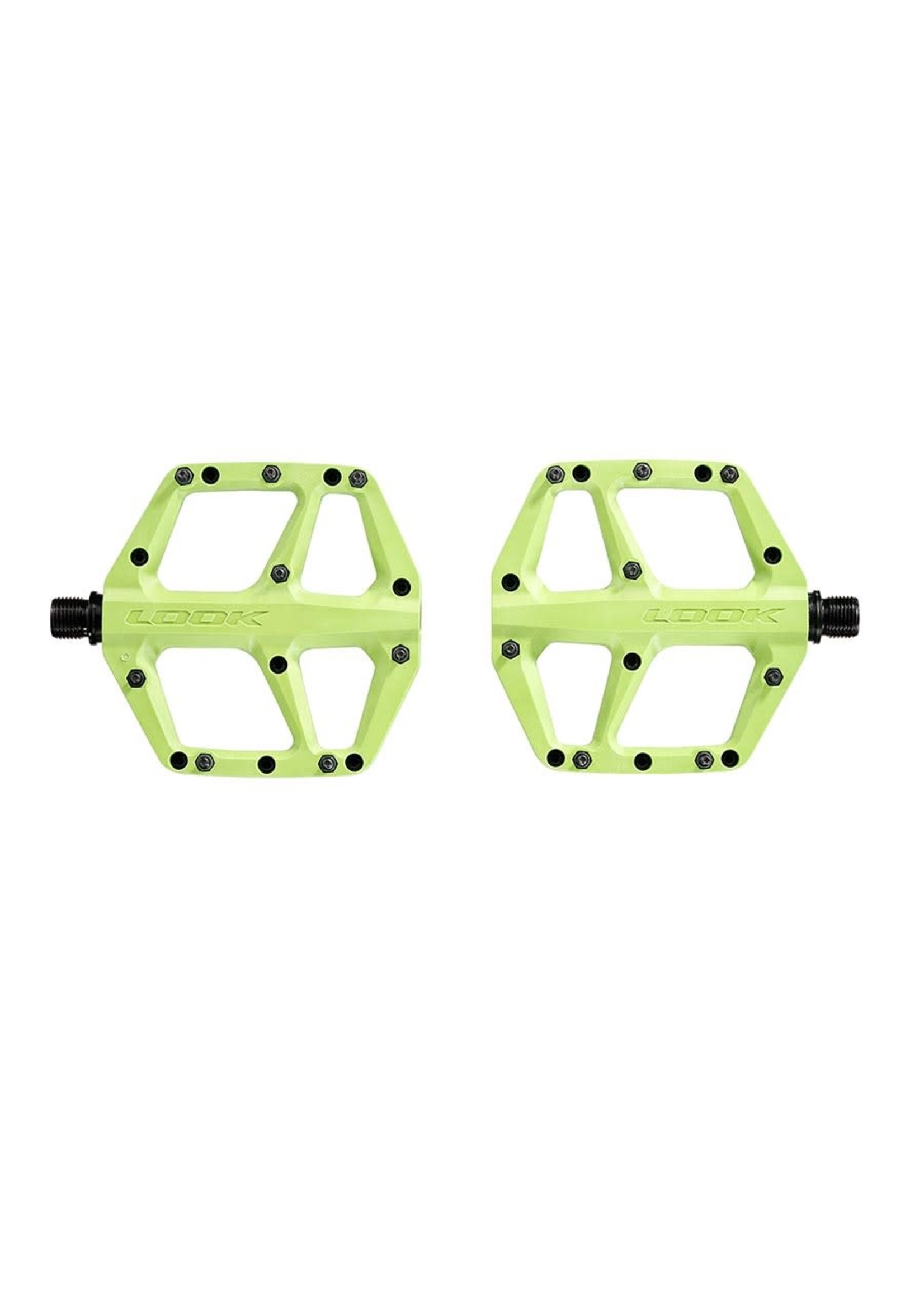 Look Trail Fusion 9/16'' Plastic Platform Pedals Green Pair Look