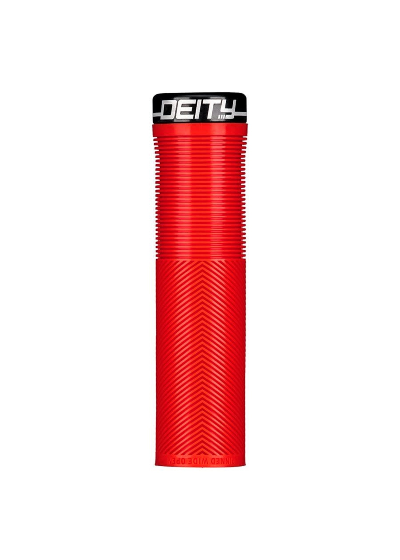 Deity Red 132mm Knuckleduster Grips Deity