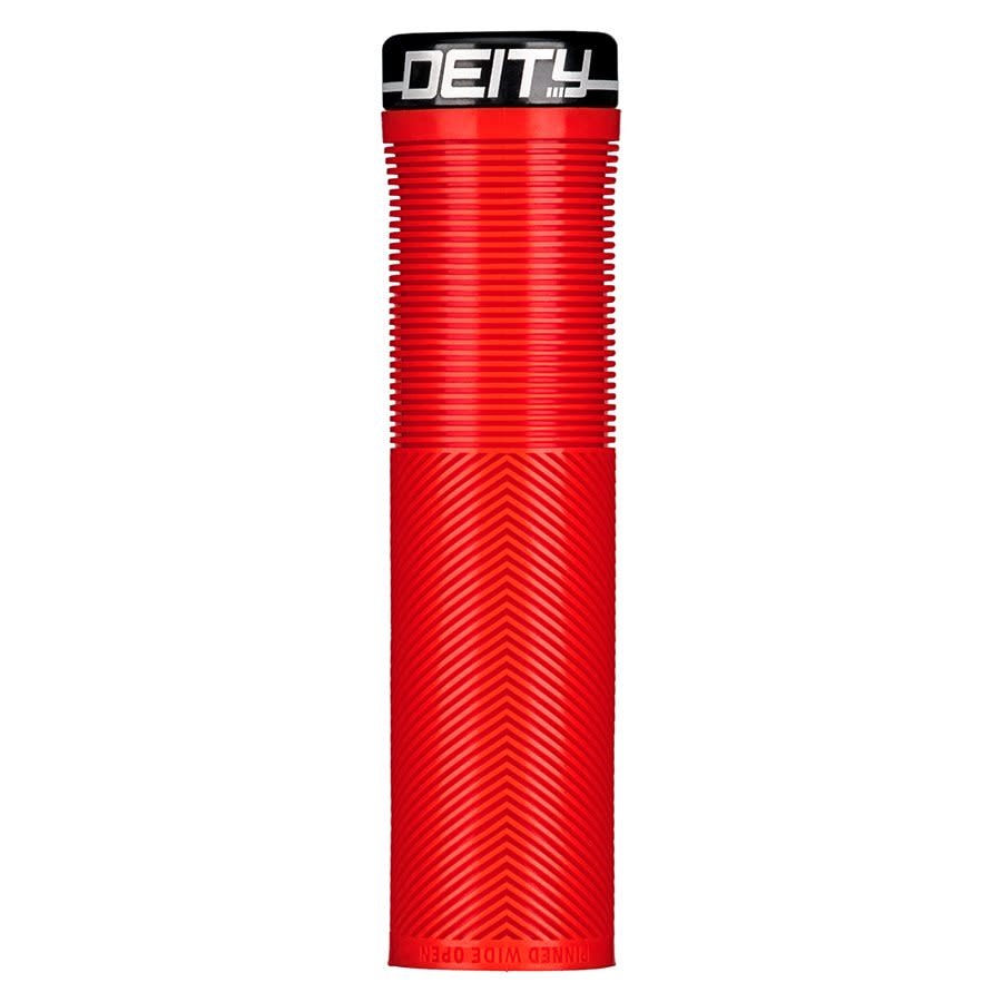 Deity Red 132mm Knuckleduster Grips Deity - Bikes For All