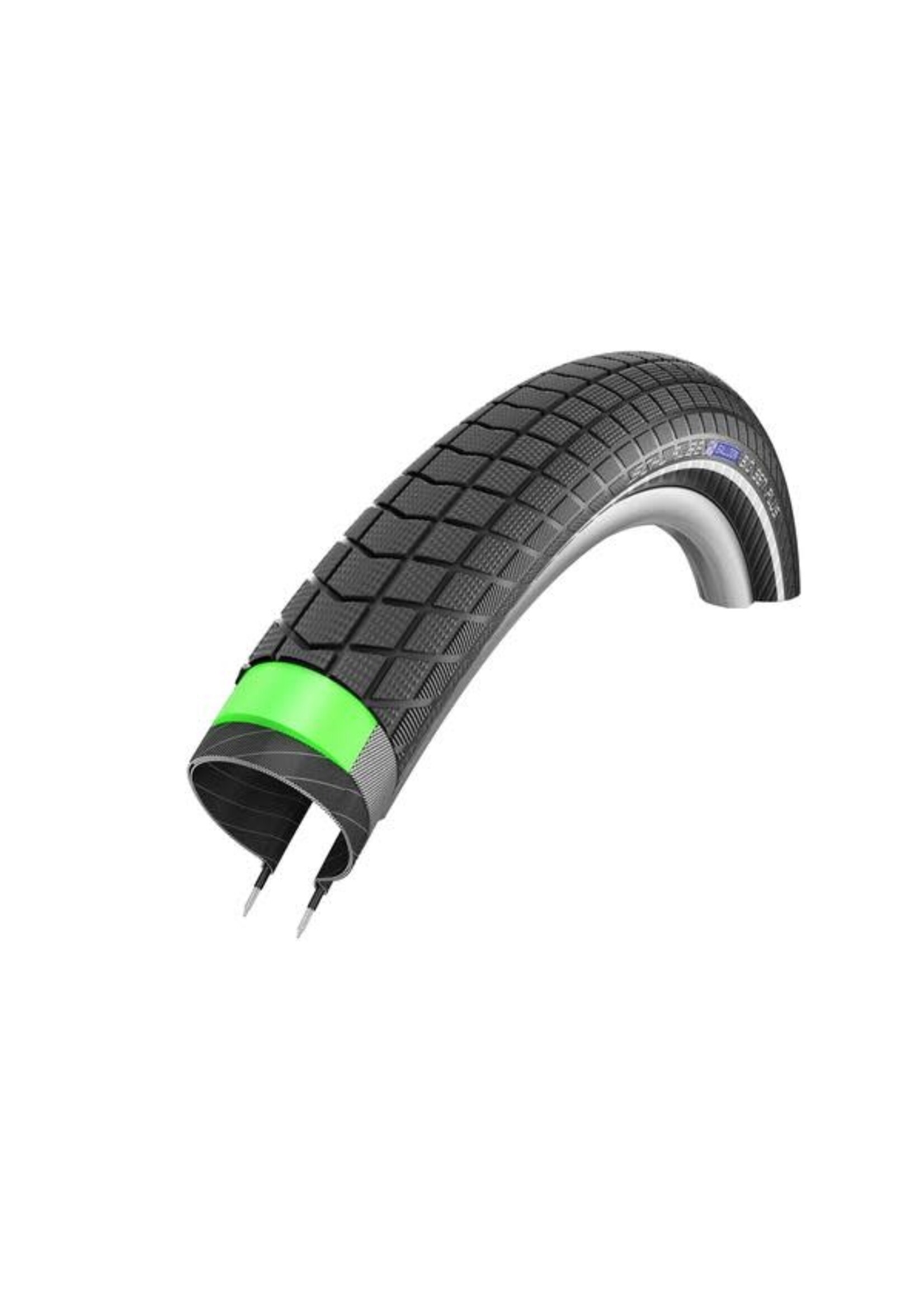 Schwalbe 27.5x2.00" Big Ben Plus Performance Endurance Green Guard Refletive Strip Wire Black Schwalbe