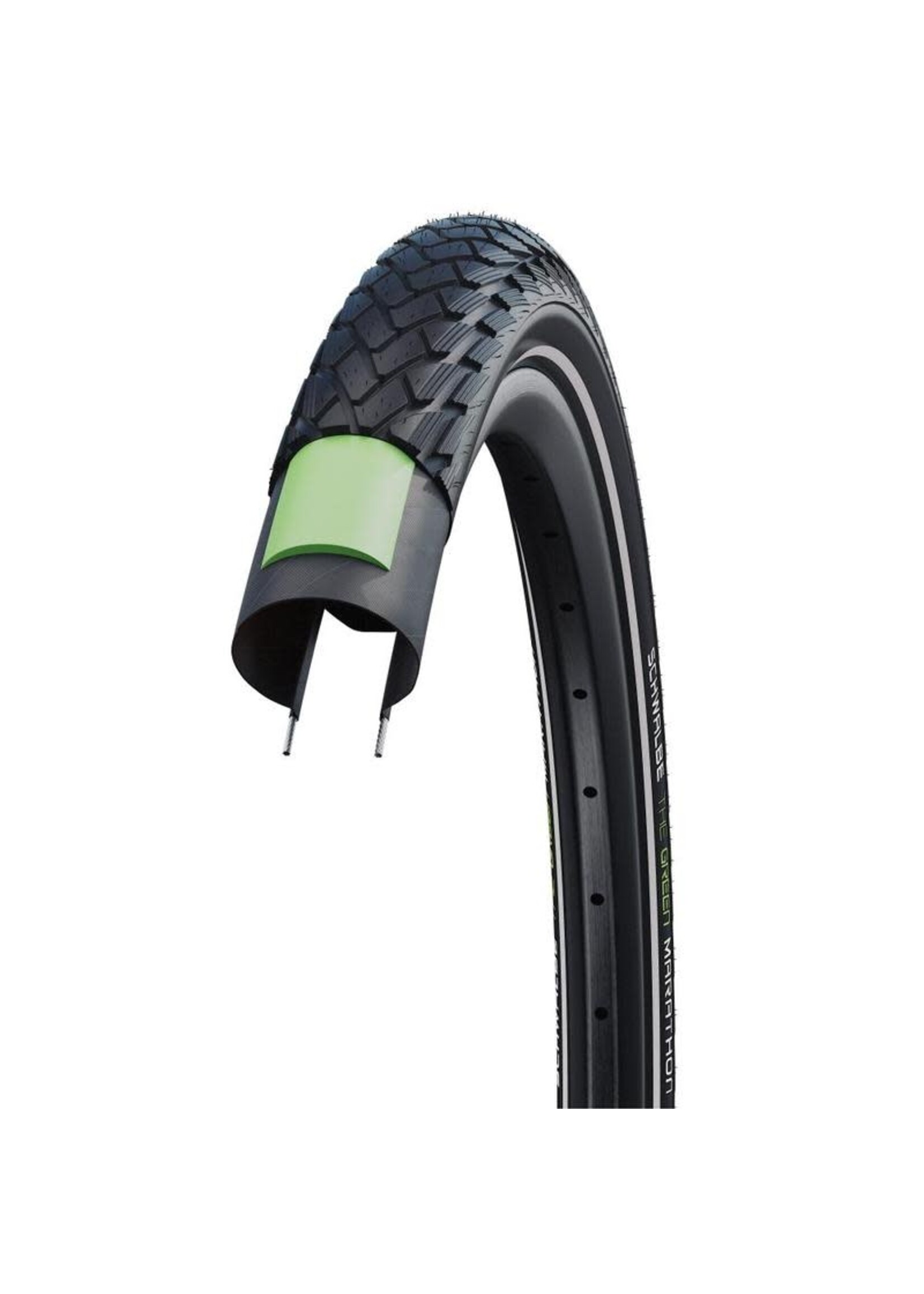 Schwalbe 700x28c Marathon GreenGuard Addix Eco Wire w/Reflective Strip Schwalbe