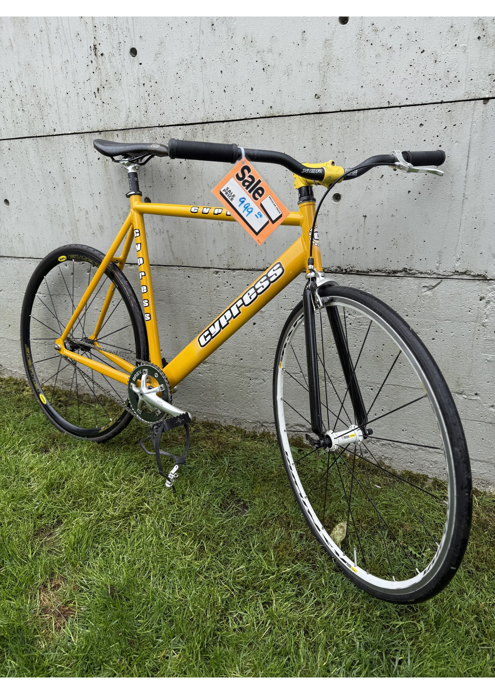 Cypress Yellow Track Bike