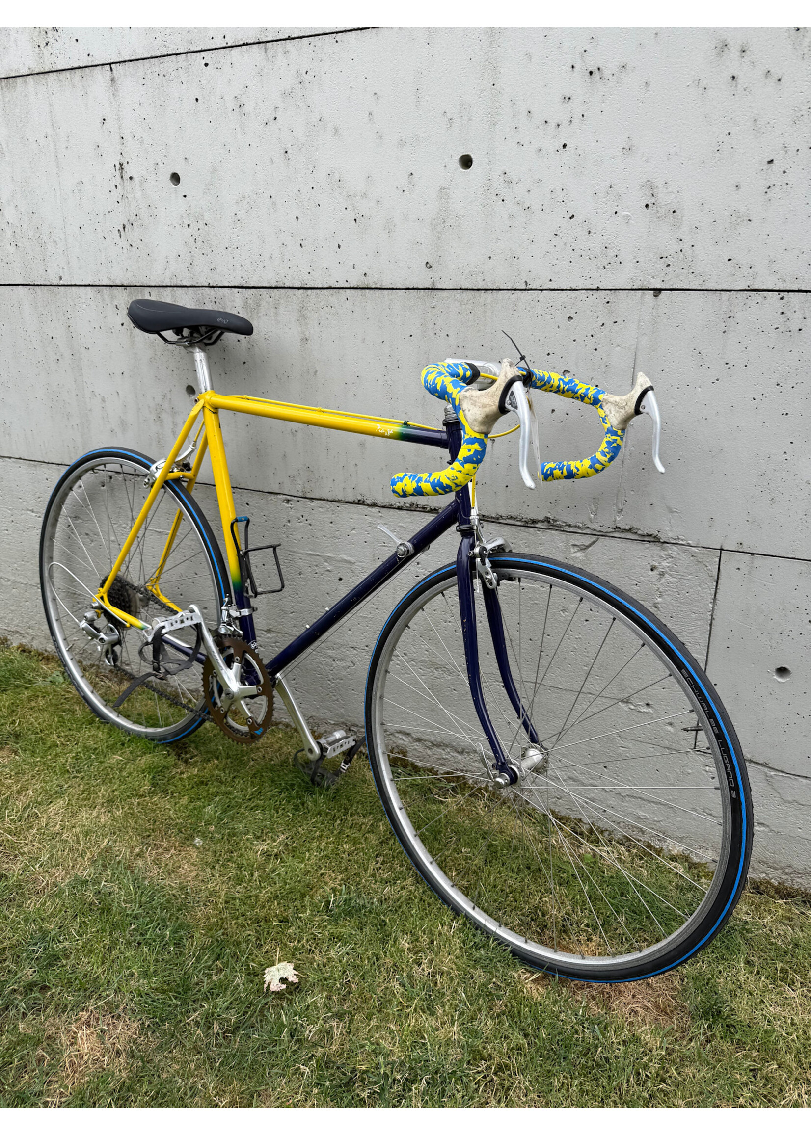 Road Bike Yellow/blue
