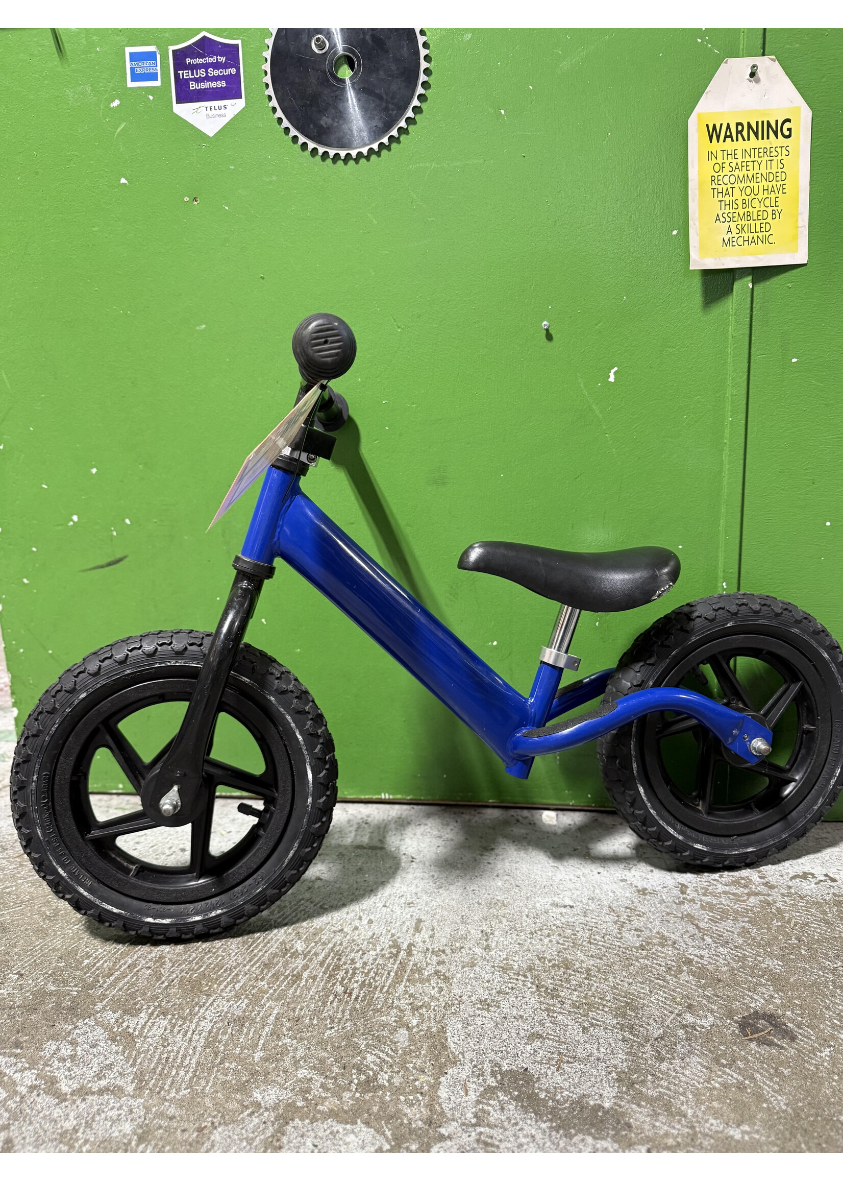 Blue Balance Bike 12"
