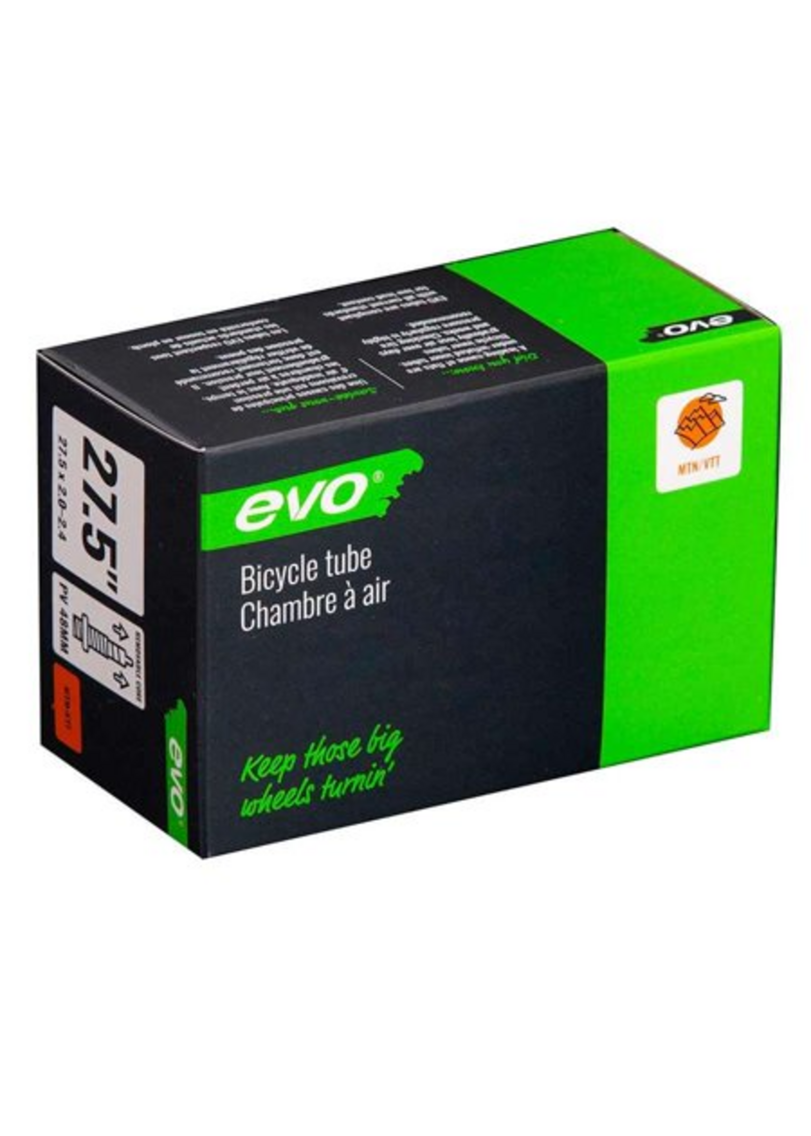 EVO Evo Presta 27.5 X 1.9-2.35 Bike Inner Tube