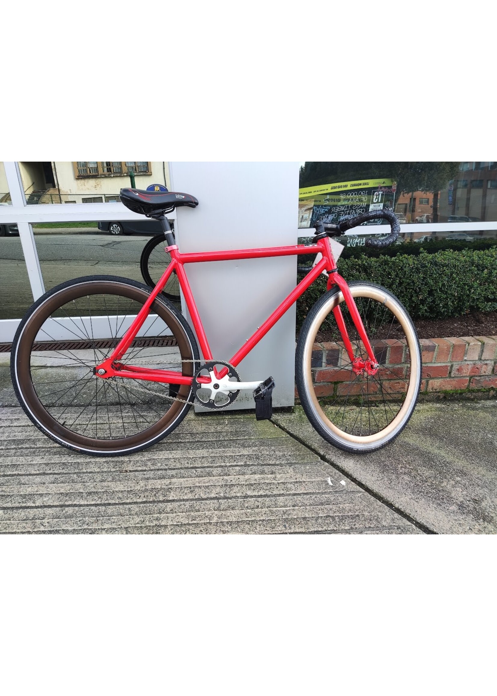 Bright Red Fixed Gear