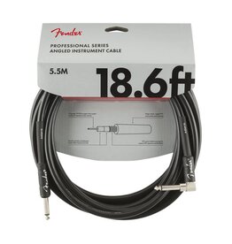 Fender NEW Fender Professional Series Cable - 18.6' - Straight/Angle - Black