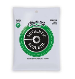 Martin NEW Martin Authentic Acoustic Marquis Silked - MA170S - 80/20 Bronze - Extra Light .010-.047