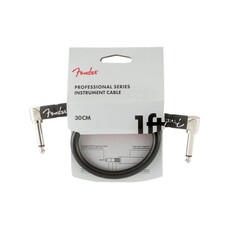 Fender NEW Fender Professional Series Cable - 1' - Angle/Angle - Black
