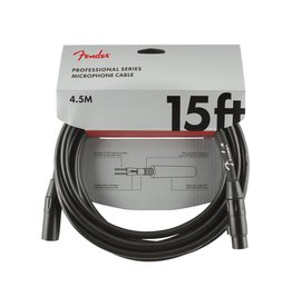 Fender NEW Fender Professional Series Microphone Cable - 15' - Black