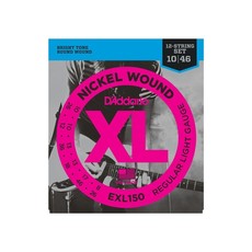 D'Addario NEW D'Addario EXL150 Regular Light 12-String Electric Strings - .010-.046