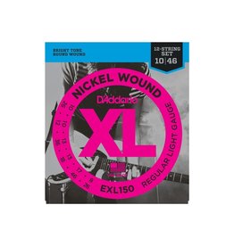 D'Addario NEW D'Addario EXL150 Regular Light 12-String Electric Strings - .010-.046