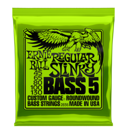 Ernie Ball NEW Ernie Ball Regular Slinky 5-String Bass - .045-.130
